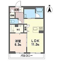 アンソレイユ 102 ｜ 群馬県高崎市貝沢町（賃貸アパート1LDK・1階・48.18㎡） その2