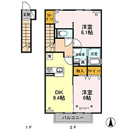 セジュールラソワ 2階