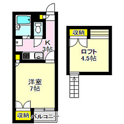 シティーパレス上中居第一 2階