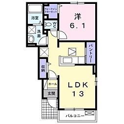 アルドール5 1LDKの間取図画像