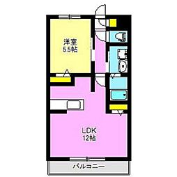 ワンズハウス 1LDKの間取図画像