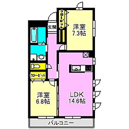 プレミアムツイン高崎 弐番館 2階/201
