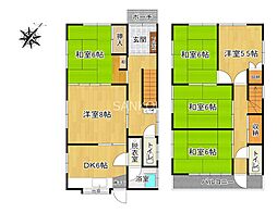 高崎市並榎町戸建て 6DKの間取り