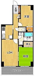 シャルム高崎倉賀野 2LDKの間取図画像