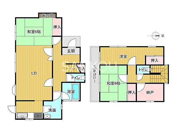 間取りを拡大表示