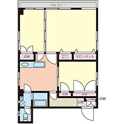 TKビル 3DKの間取図画像