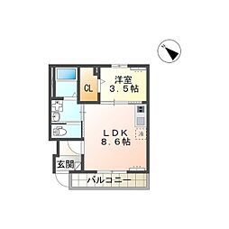 間取図画像 1LDK