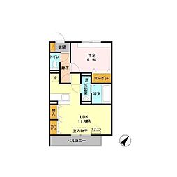 間取図画像 1LDK