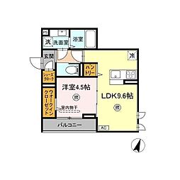 間取図画像 1LDK
