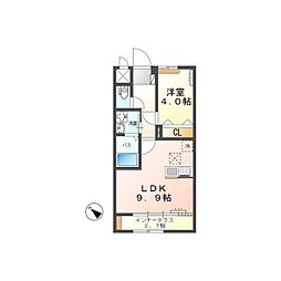グラティテュード・K 1LDKの間取図画像