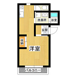 メゾンM・S 1Kの間取図画像