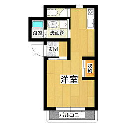 メゾンM・S 1Kの間取図画像