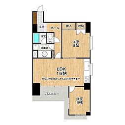 シフォン 2LDKの間取図画像