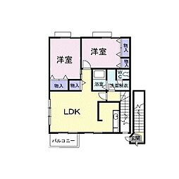 コンステレーションA 2LDKの間取図画像