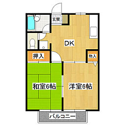 間取図画像 2DK