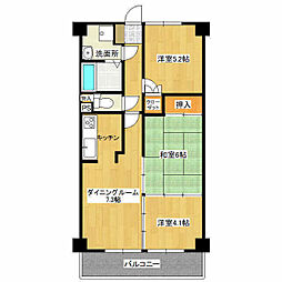 ファーストステージつくば荒川沖 3LDKの間取図画像