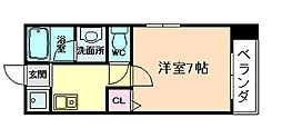 ニッショーフクシマ 1Kの間取図画像