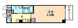 Osaka Metro谷町線 都島駅 徒歩9分の賃貸マンション 9階1Kの間取り