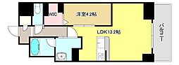 サンエール南堀江 1LDKの間取図画像