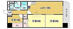 ハイマート千鳥橋 3LDKの間取図画像