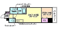 阪急宝塚本線 石橋阪大前駅 徒歩6分の賃貸マンション 4階1LDKの間取り