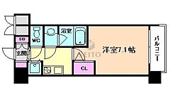 スプランディッド新大阪5 1Kの間取図画像