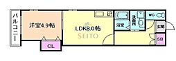間取図画像 1LDK