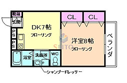 間取図画像 1DK