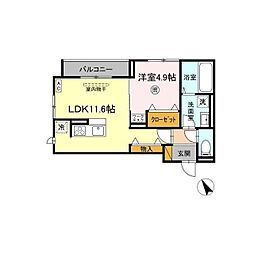 間取図画像 1LDK