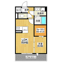 Ｍａｒｕｅｉ　Ｈｉｌｌｓ 2階1LDKの間取り
