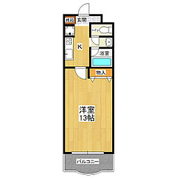 グランドパレスNS-5 1Kの間取図画像