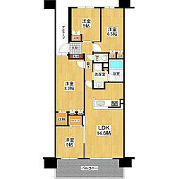 デュオヒルズつくばエンブレム 4LDKの間取図画像