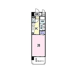 ボヌール・リュミエール1 1Kの間取図画像