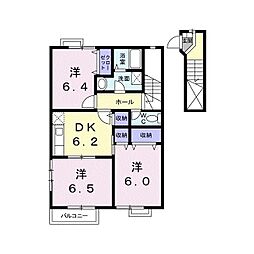 ボヌール・ペイザージュ 3DKの間取図画像