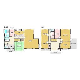 つくばエクスプレス つくば駅 バス25分 梅園二丁目南下車 徒歩10分の賃貸一戸建て 5LDKの間取り