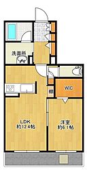 ヴェルデ千現 1LDKの間取図画像