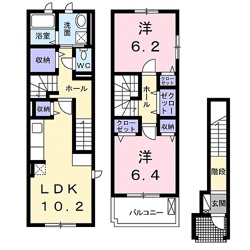 同じ建物の物件間取り写真 - ID:208009225295