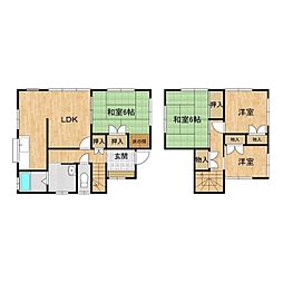 稲敷Y戸建 4LDKの間取り