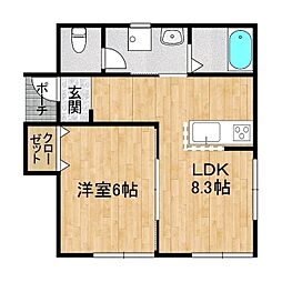 間取図画像 1LDK