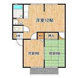マイステージ11番館 2LDKの間取図画像