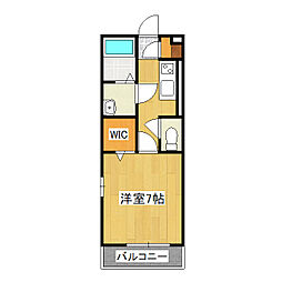 つくばエクスプレス みらい平駅 徒歩10分の賃貸アパート 1階1Kの間取り