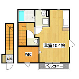 ニューポートモリヤ ワンルームの間取図画像