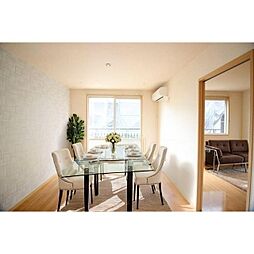 JR常磐線 ひたち野うしく駅 徒歩17分の賃貸アパート 1階2DKのリビング/ダイニング