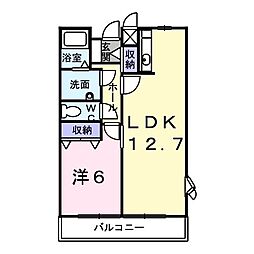 グラン・シャリオ 1LDKの間取図画像