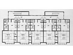 メモリー112 1Kの間取図画像