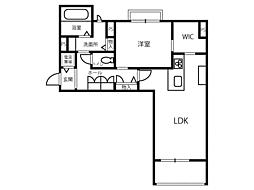 メゾンマスト名須川C 1LDKの間取図画像