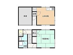 大島アパート 1SDKの間取図画像