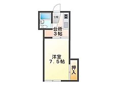 シングルハウス 1Kの間取図画像