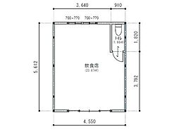 弘前横丁 1階/D・F号室
