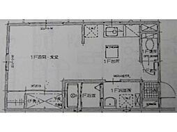 リンアドア 1階1Kの間取り
